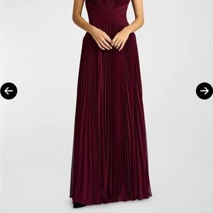 Zac Posen Deep Burgundy Maxi Dress